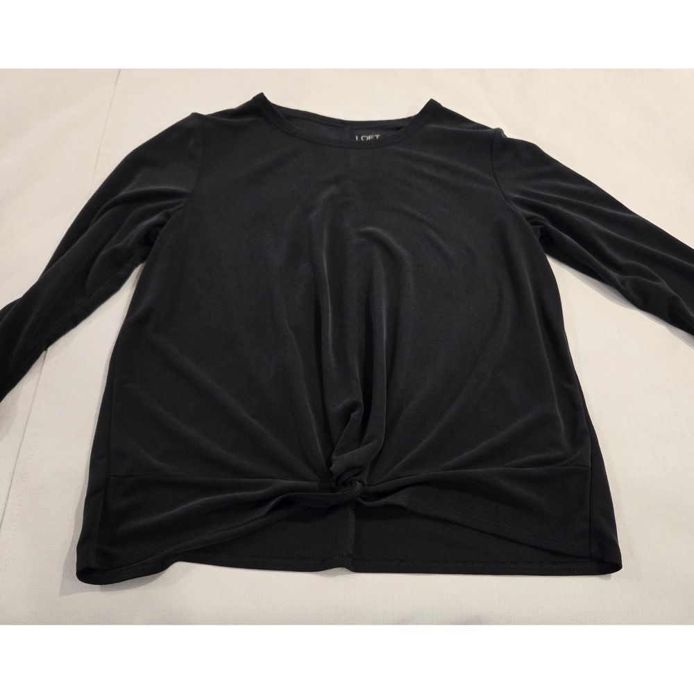 Loft Outlet Women's Long Sleeve Twist Front Lightweight Sweater Buttery Soft M‎